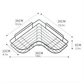 economico organizzatore del bagno-Mensola Per Doccia, Mensola Per Il Bagno, Cucina, Senza Punzonatura, Triangolo, Scaffale Per Il Bagno, Accessori Per Il Bagno
