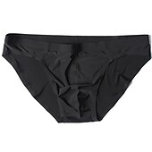 cheap Men&#039;s Briefs Underwear-Men&#039;s 2packs Briefs Brief Underwear Nylon Washable Comfortable Plain Low Rise Black White