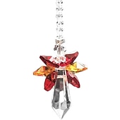 tanie Łapacze snów-Rainbow angel crystal suncatcher kolorowa zawieszka wisząca dekoracja do domowego ogrodu samochodowego
