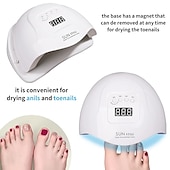 abordables Protections personnelles-led lampe pour ongles uv nail séchage lumière pour gel nail manicure polish cabine lampes sèche-linge ongles équipement professionnel