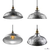 levne Ostrovní světla-LED závěsné světlo závěsné stropní průmyslové kartáčované vintage stínidlo barové osvětlení, osvětlení restaurace starožitný kartáčovaný rustikální kov