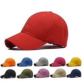 economico Cappelli-1 pz berretto unisex casual solido curvo visiera parasole berretto da baseball cappelli di snapback regolabili per le donne uomini hip hop cap street papà cappello