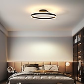 baratos Luzes de teto reguláveis-Luz de Teto LED 50cm Design de Círculo em Anel com 1 Lâmpada Dimerizável Acabamentos Pintados em Alumínio Estilo Moderno Luxuoso para Sala de Jantar Quarto Luminárias Penduradas 110-240V SOMENTE