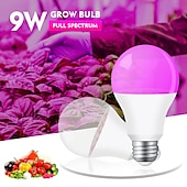 abordables Lumières intelligentes-led élèvent des ampoules 9w spectre complet 300lm b22 e26/e27 a70 18 led perles rose