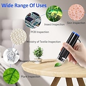 رخيصةأون أجهزة الميكروسكوب والمناظير-مجهر رقمي لاسلكي 50x-1000x تكبير واي فاي USB عالي الدقة محمول باليد كاميرا مجهر الجيب مع 8 LED قابل للتعديل متوافق مع iphone ipad android windows mac computer