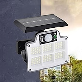 abordables Appliques d&#039;extérieur-Sécurité led lumières extérieures 120/168/228 led perle extérieure solaire télécommande applique murale led corps détection jardin lampe maison garage lampe éclairage routier lampe solaire led