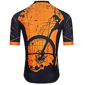 preiswerte Radtrikot Herren-Herren Radtrikot Grafik Lustig Kurzarm Fahhrad Trikot Oberteil mit 3 Gesäßtaschen Mountainbike MTB Straßenradsport Schnelltrocknend Reflektierende Streifen Rückentasche Feuchtigkeitsableitend Sport