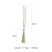 cheap Curtain Accessories-Rope Curtain Tassel Tie Backs Curtain Fringe Tiebacks Holdbacks Window Drapes Curtain Strap Buckle Holder Window Decorative Accessories