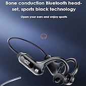 זול אוזניות ספורט-אוזניות הולכת עצם Bluetooth 5.3 אוזניות וו אוזניים אלחוטיות ipx5 אוזניות ספורט עמידות למים אוזניות קלות משקל עם מיקרופון