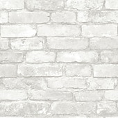 voordelige Behang-cool wallpapers muurschildering wit baksteenbehang afpel- en plakbehang verwijderbaar pvc/vinyl zelfklevend 17,7&quot;x118&quot;(45cmx300cm) / 45x300cm