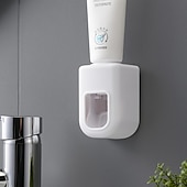 preiswerte Badezimmer-Organizer-Automatische Zahnpastapresse zur Wandmontage, einfacher Zahnpastahalter