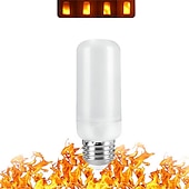 お買い得  LEDコーンライト-led 炎電球 e27 ダイナミック炎効果 火 e14 ライト 点滅 led ライト 3/5/7/9w 110v-220v ホーム照明シミュレーション 炎ライト 重力誘導炎効果 装飾ムードライト