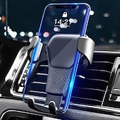 お買い得  車載ホルダー-電話三脚 カーベントフォンマウント 重力タイプ 高さ調節可能 ゼブラプリント 電話ホルダー のために 車載 車のエアベント と互換性があります すべての携帯電話 携帯電話アクセサリー