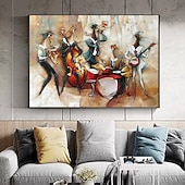 voordelige Schilderijen van mensen-olieverfschilderij handgemaakt groot formaat schilderij handgeschilderde kunst aan de muur abstracte mensen canvas schilderij woondecoratie decor geen frame schilderij alleen