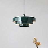 billige Øylys-led pendellampe oransje skjerm pendellampe kjøkkenøy hengende lysekrone lysarmaturer mørkegrønn soverom nattbord justerbar taklampe hengende lampe