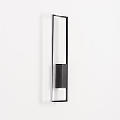 preiswerte LED Wandleuchten-Lightinthebox LED-Wandleuchten für den Innenbereich, schwarz, rechteckig, Einzelleuchte, Wandleuchte, moderne LED-Wandleuchte aus Metall für Schlafzimmer, Esszimmer, Nachttischlampe, Wohnzimmer