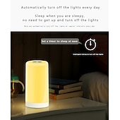 voordelige Slimme lampen-LED Slimme Lamp Tuya Touch Nachtlamp LED Aai Lamp Bedlamp Voedingslamp Bureau Lamp Touch Aai Sfeerlamp Cadeau