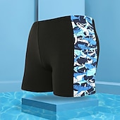 abordables maillot de bain boxer homme-Homme Maillot de bain Surf Boardshort short de bain Short de bain Imprimer Lettre Requin 3D Respirable Séchage rapide Vacances Plage Piscine Sexy Elastique 2 7 Taille basse Elastique