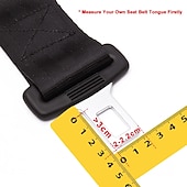 baratos Capas para bancos de automóveis-Fivela de cinto de segurança universal extensor de cinto de segurança 45 clipe de cinto de segurança plugue de extensão clipe de cinto de segurança para apenas 20mm-22mm de língua