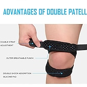 cheap Braces &amp; Supports-1PC Patella Tracking Short Knee Brace - Running Exercise Athletic Support Sleeve Stabilizer for Post Kneecap Dislocation Tendonitis Ligament Patellofemoral Pain MCL / LCL Injuries