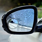 זול קישוט והגנה לגוף הרכב-תושבת כוס יניקה לרכב מראת עזר אחורית 360 מעלות מסתובבת מסגרת עגולה מסגרת עגולה מראת נקודה עיוורת