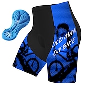 cheap Men&#039;s Shorts, Tights &amp; Pants-Men&#039;s Graphic Letter &amp; Number Funny Cycling Road Shorts Cycling Shorts Bike Padded Shorts / Chamois Bottoms Race Fit Mountain Bike MTB Road Bike Cycling Sports 3D Pad Cycling Quick Dry Moisture