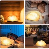 Χαμηλού Κόστους Διακοσμητικά φώτα-led κομοδίνο φωτιστικό αναδιπλούμενο βιβλίο νύχτας επαναφορτιζόμενο μαγνητικό ράφι κομοδίνου ή τραπεζάκι σαλονιού παιδικό χριστουγεννιάτικο δώρο