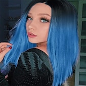 economico Parrucche da festa-parrucca verde menta parrucca corta liscia bob parrucche ombré parrucche per donne e ragazze resistenti al calore parrucca sintetica colorata per feste cosplay 14 pollici parrucca di carnevale