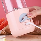 お買い得  キッチン家電-ミニ ポータブル ミキサー カップ 500ml フルーツ ベジ ジューサー ポータブル ミキサー フレッシュ ジュース用
