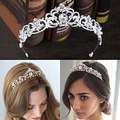 cheap Hair Styling Accessories-Crystal Queen Crowns and Tiaras with Comb Headband for Women and Girls Princess Crowns Hair Accessories for Wedding Birthday Halloween Costume Cosplay