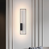preiswerte LED Wandleuchten-Lightinthebox LED-Wandleuchten für den Innenbereich, schwarz, rechteckig, Einzelleuchte, Wandleuchte, moderne LED-Wandleuchte aus Metall für Schlafzimmer, Esszimmer, Nachttischlampe, Wohnzimmer