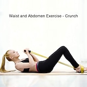 cheap Yoga Gear-Pedal Resistance Band Sit-up Pull Rope Natural Latex Bodybuilding Expander 27.0*15.0*9.0 cm Sports Latex Home Workout Gym Pilates Strength Training Muscular Bodyweight Training Physical Therapy