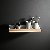 billiga Badrumshyllor-duschkabin badrumshyllor väggmonterad bok utrymme aluminium duschhylla förvaring arrangörsställ badrum kök badrum hårdvara hänge duschställ hörnhylla 1st
