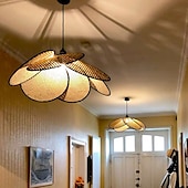olcso Függőfények-rattan szőtt csillár retro lámpatest nappali étkező erkély bejárat boho lakberendezési lámpa