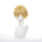economico Parrucche Anime-Parrucca cosplay Denji per parrucche di Halloween per feste per uomini e ragazzi