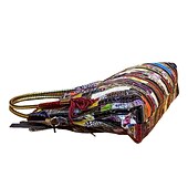 baratos Malas com Alça-bolsa chique de couro patchwork multicolorida - bolsa de grife atraente, perfeita para roupas da moda e ocasiões especiais