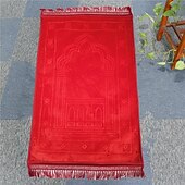 abordables Tapis et carpettes-tapis de prière musulman doux et confortable couverture de culte raschel antidérapant résistant à l&#039;usure