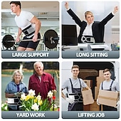 economico Bretelle &amp; Supporti-1pc tutore per la schiena per donna uomo sollievo dal dolore lombare con soggiorni cintura di supporto posteriore traspirante per lavori di sollevamento pesante cintura di supporto lombare antiscivolo