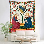 economico Arazzo Medievale-Arazzo Medievale Wall Art Grande Arazzo del Medioevo Muro Decorazione Fotografica Sfondo Coperta Tenda Decorazione Casa Camera da Letto Soggiorno