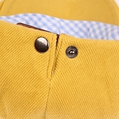 abordables Sombreros de hombre-Hombre Gorra Plana Negro Amarillo Algodón Ropa de calle Elegante Moda de los años 20 Exterior Diario Noche Plano Templado