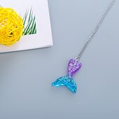 voordelige Zeemeermin badpak-Kinderen Voor meisjes Zeemeermin zwemkleding Zwempak Bikini Prestatie Thema feest Kleurrijk Aanbiddelijk Strandstijl Halster Badpakken 4-12 jaar Zomer Meerkleurig