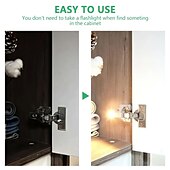 cheap Cabinet Light-10PCS LED Cabinet Light LED Inner Hinge Lamp Closet Light Battery Wireless Lamp Universal Wardrobe Cupboard Sensor Lighting