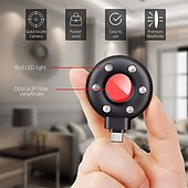お買い得  セキュリティーセンサー-カメラ検出器 LED 隠しデバイス検出器 アンチスパイ カメラファインダーは隠しデバイスを見つけます USB-C ポータブル ミニ携帯電話 ホテルやバスルームの盗難防止アラーム