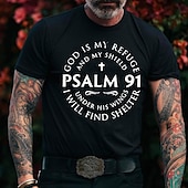abordables Camiseta gráfica para hombres-Hombre Letra Camiseta Estilo casual Algodón Manga Corta Gráfico Camisa Vino Gris brezo Negro Camiseta cómoda Exterior Calle Ropa de diseñador de moda