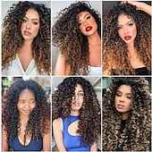 preiswerte Haare häkeln-curl häkeln haar 18 zoll wasserwelle häkeln haar ombre synthetische böhmische häkeln geflecht tiefe welle flechten haarverlängerungen