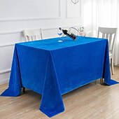 abordables Nappes-nappe en velours nappe noire de ferme nappe de printemps ronde couverture de table en tissu d&#039;extérieur rectangle ovale pour pique-nique, mariage, salle à manger, Pâques, cuisine