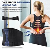 economico Bretelle &amp; Supporti-1pc cintura di supporto lombare tutore lombare per sollevare ernia del disco sciatica sollievo dal dolore tutore lombare traspirante per uomo &amp; donne