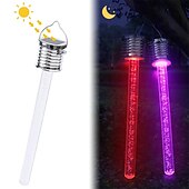 abordables Luces de paisaje-Luz colgante solar al aire libre linterna led para patio jardín colorido al aire libre palo acrílico lámpara solar para patio jardín árbol decoración iluminación 1x 2x