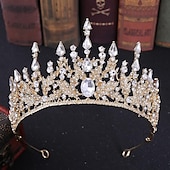 levne Doplňky pro úpravu vlasů-křišťálové korunky královny a čelenky s hřebínkovou čelenkou pro ženy a dívky korunky princezny vlasové doplňky pro svatební narozeniny halloween kostým cosplay