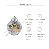 cheap Pocket Watches-Men Pocket Watch Vintage Hollow Bronze Locomotive Design Quartz Fob Pocket Watch With Necklace Chain Gift for Men Women